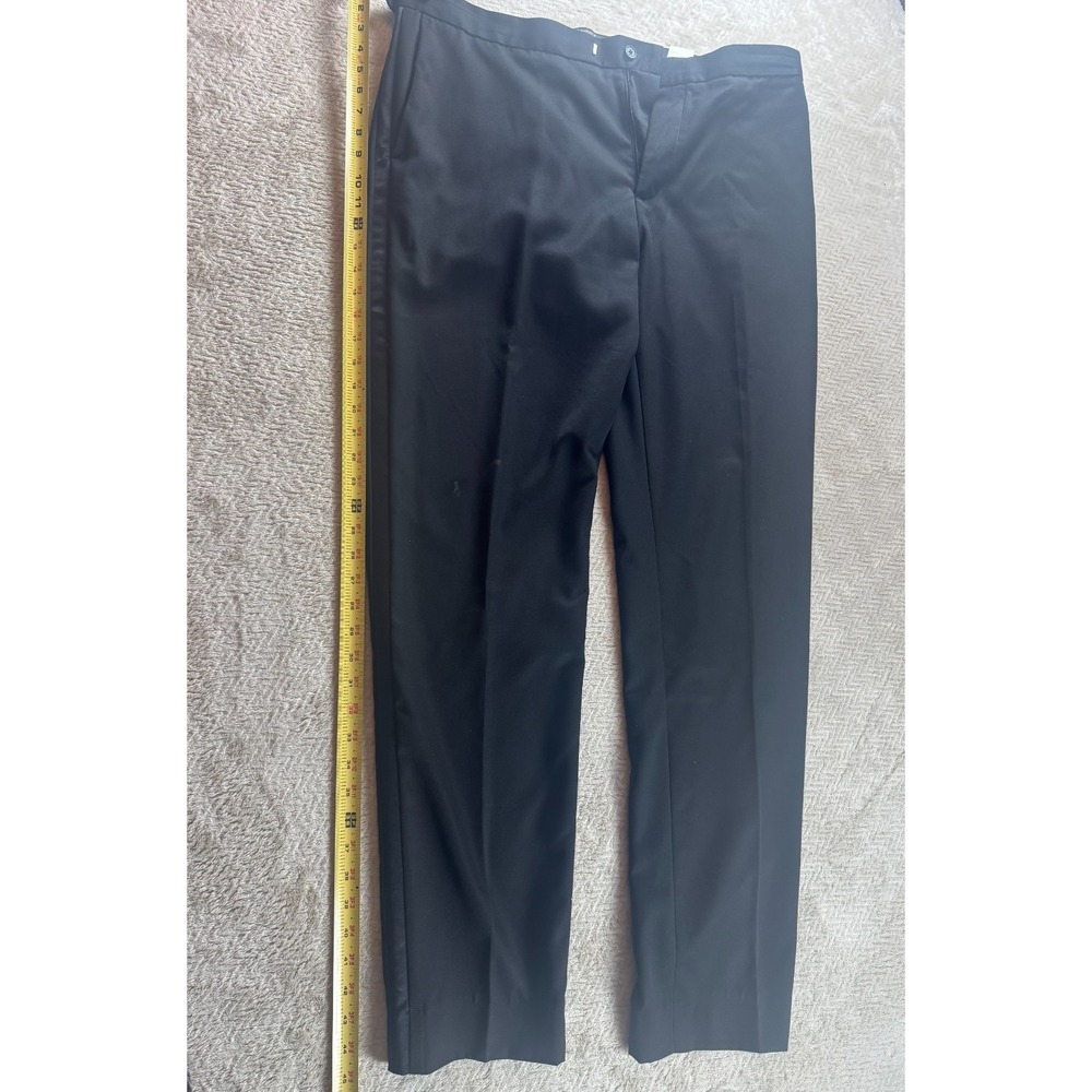 Banana Republic Dress Pants Mens 36x34 Black Tailored Fit Slash Pocket Straight